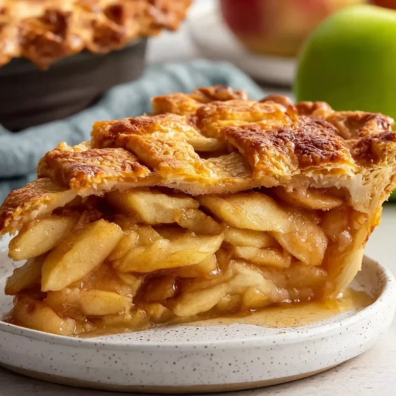 Classic Lattice-Top Apple Pie