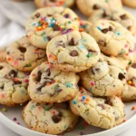 Easy Vegan Funfetti Cake Mix Cookies