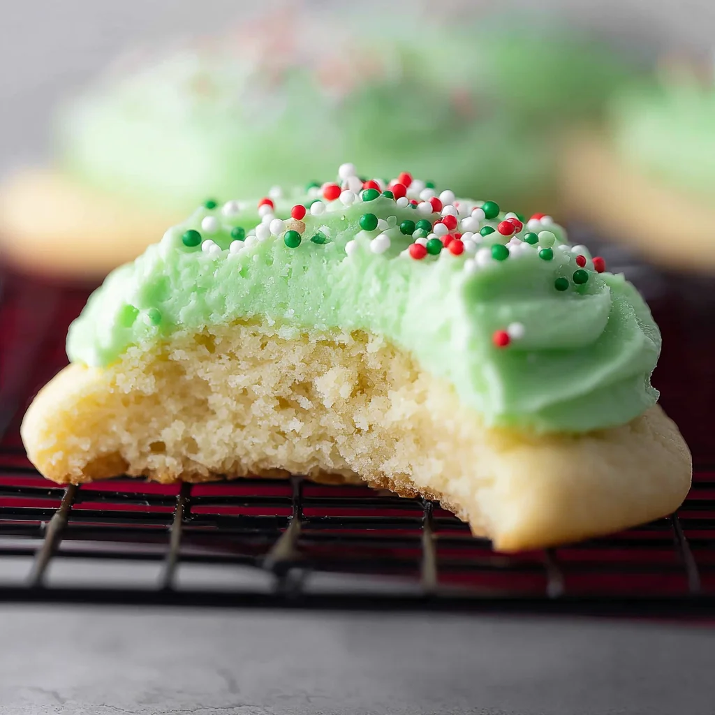 Soft and Chewy Sugar Cookies with Buttercream Frosting