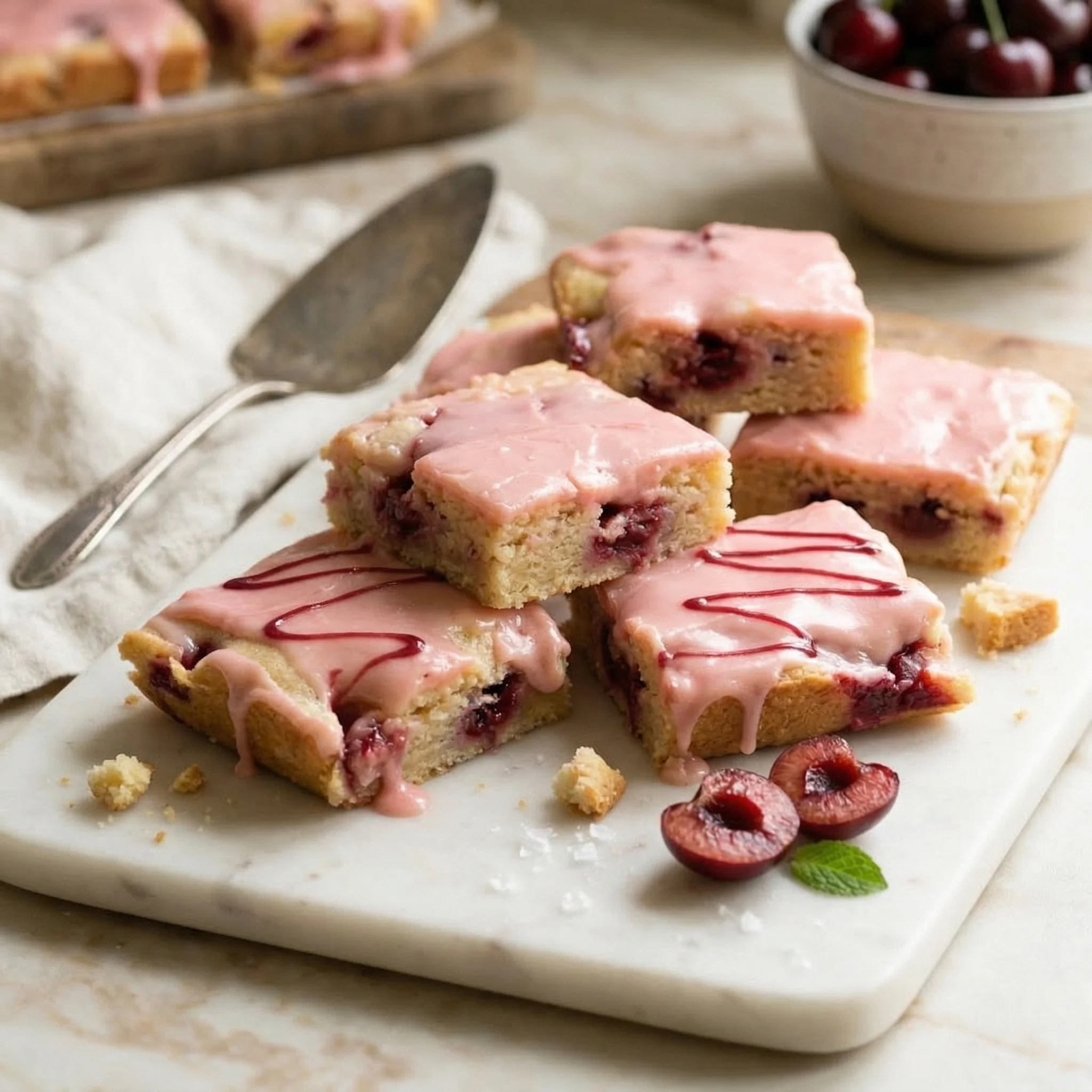 Strawberry Lemon Blondies