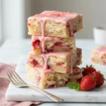 Strawberry Lemon Blondies