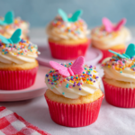 Dolly Parton Butterfly Coconut Cupcakes