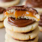 Caramel Chocolate Shortbread Cookies