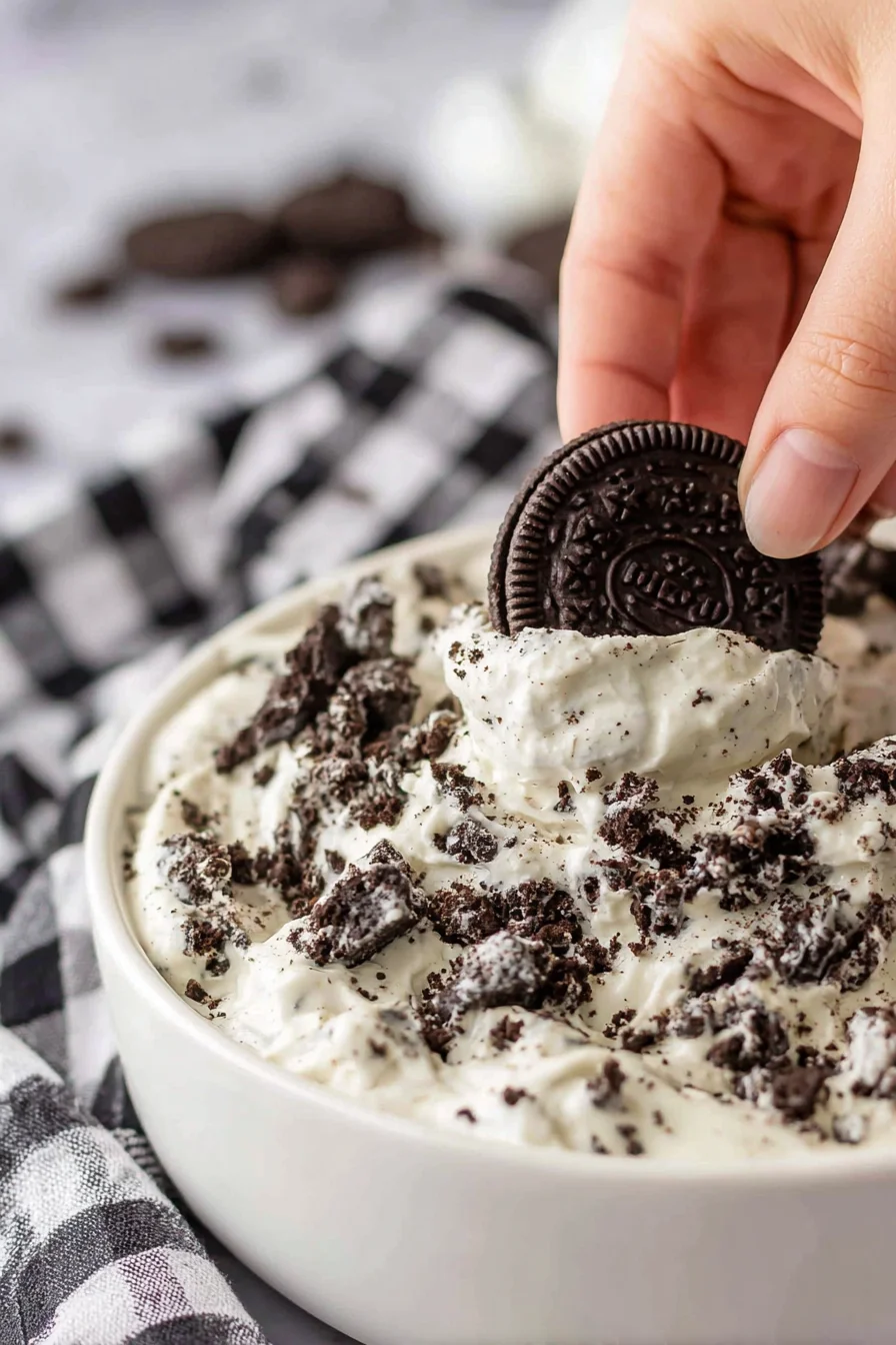 Cookies and Cream Protein Fluff Yogurt