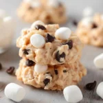 No-Bake White Chocolate Peanut Butter Cookies