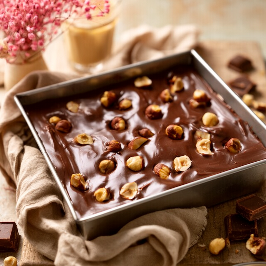 No Bake Date Brownies - step by step