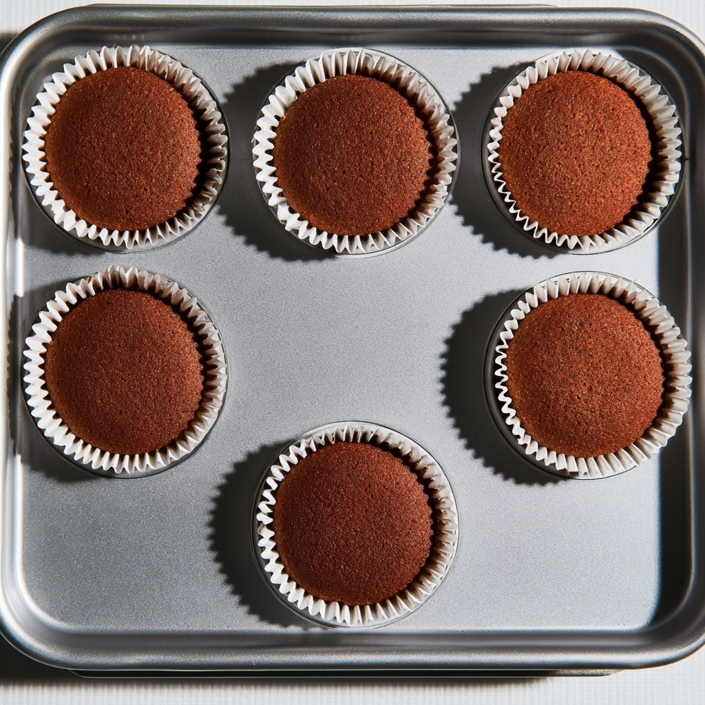 Chocolate Cupcakes with Chocolate Ganache Icing - step by step