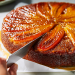 Tahini Banana Upside Down Cake - featured image