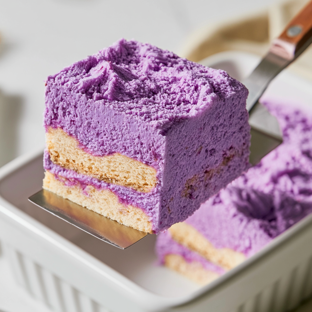 Vegan Ube Tiramisu - step by step
