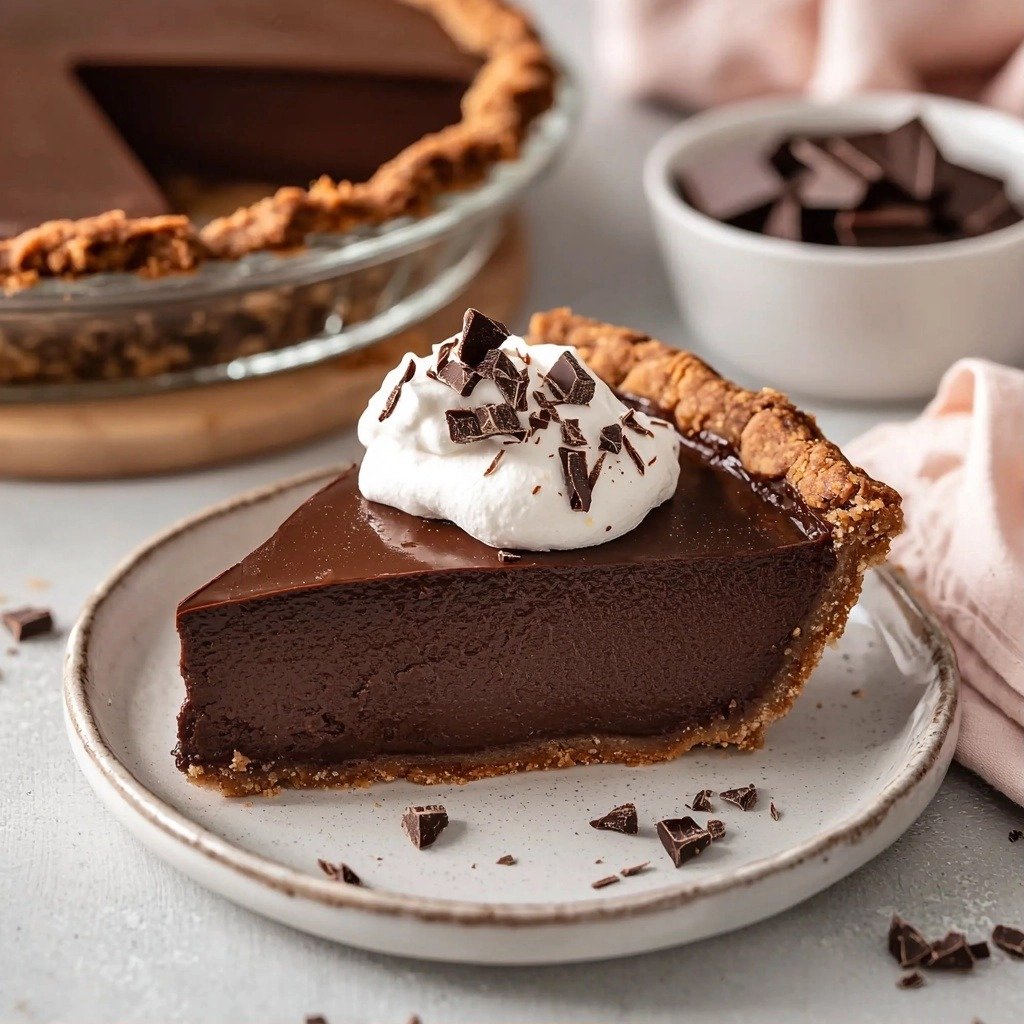 Vegan Chocolate Pie (No-Bake) - step by step
