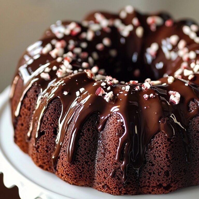 Chocolate Peppermint Bundt Cake