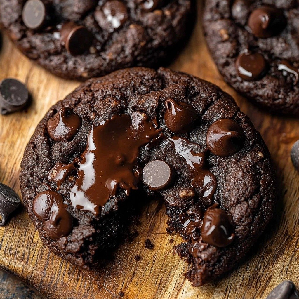 Double Chocolate Chip Cookies Recipe - step by step