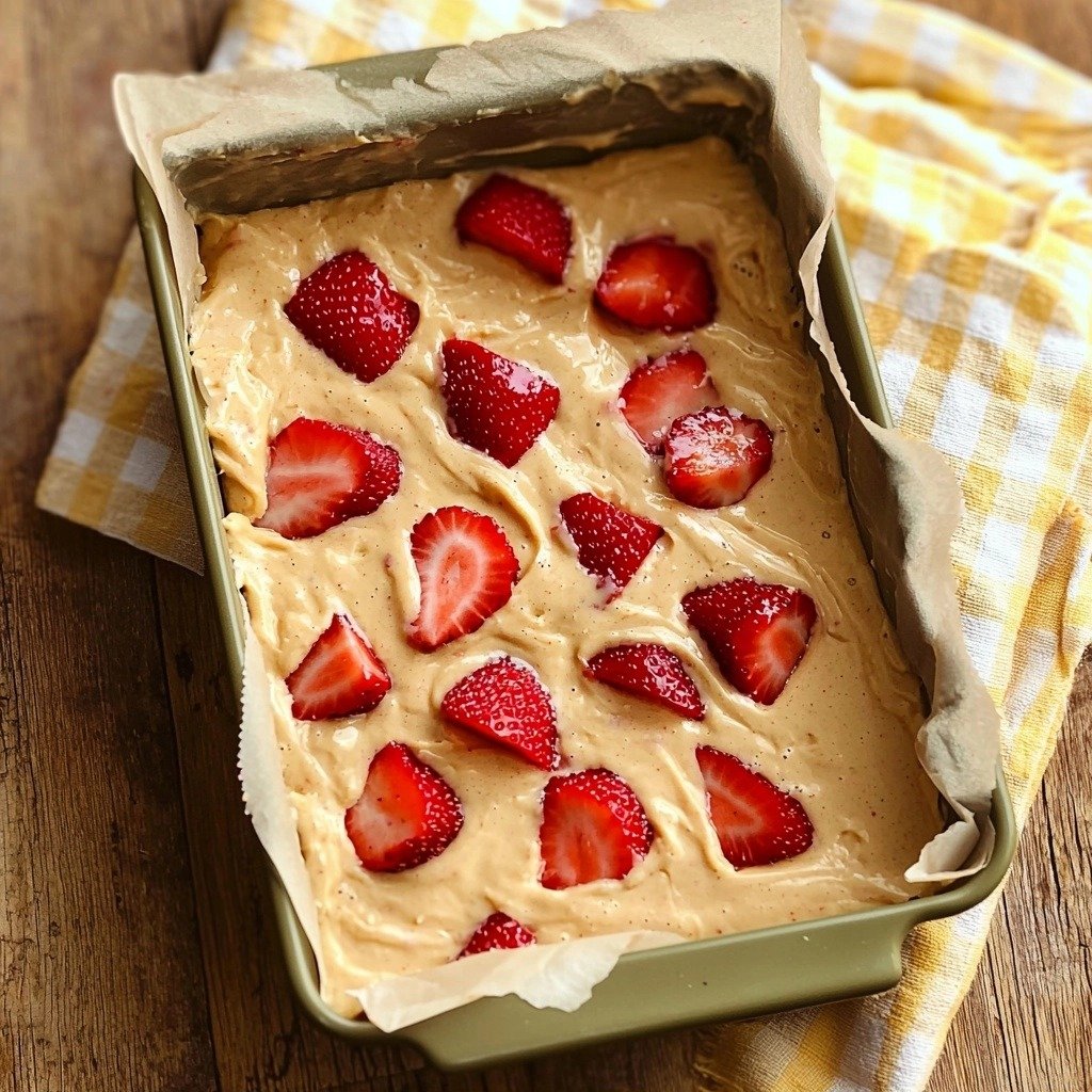 Strawberry Lemon Bread - step by step