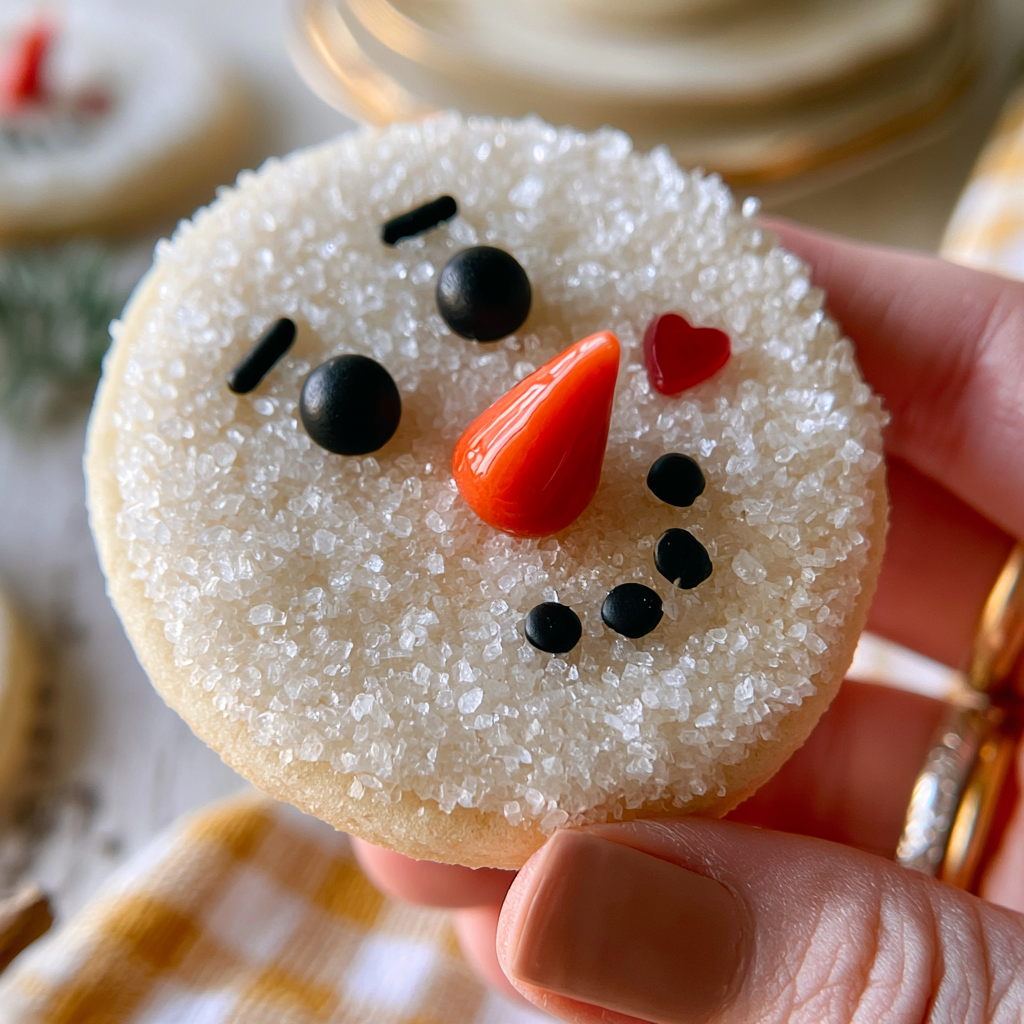 Snowman Cookies - finished dish
