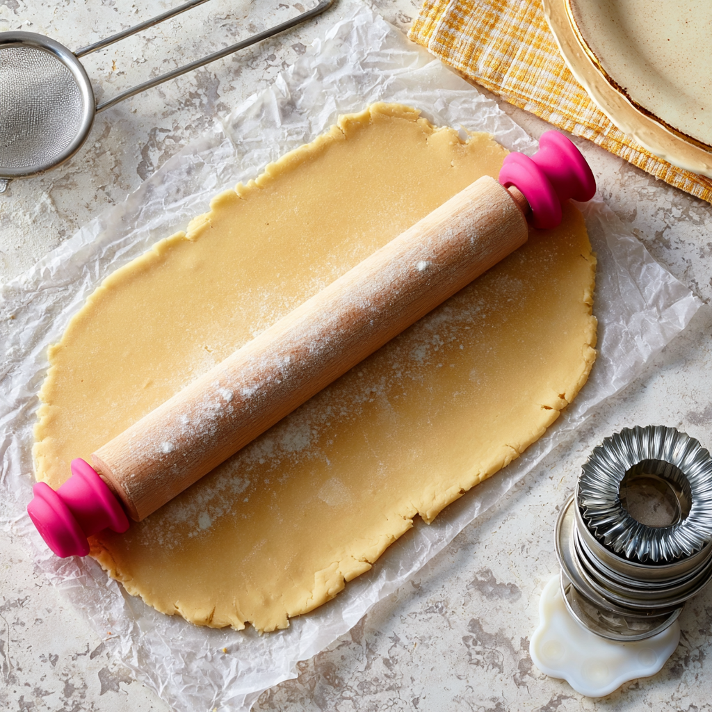 Raspberry Linzer Cookies - step by step