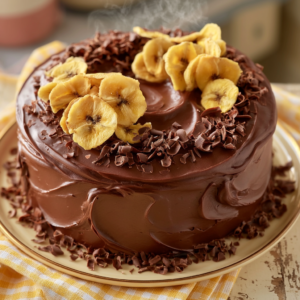 A Perfect Banana Cake (with Chocolate Ganache)