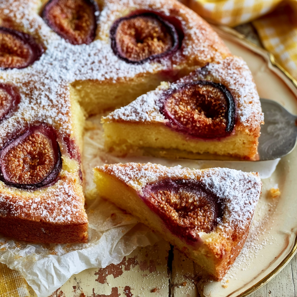 Orange, Almond and Fig Cake - step by step