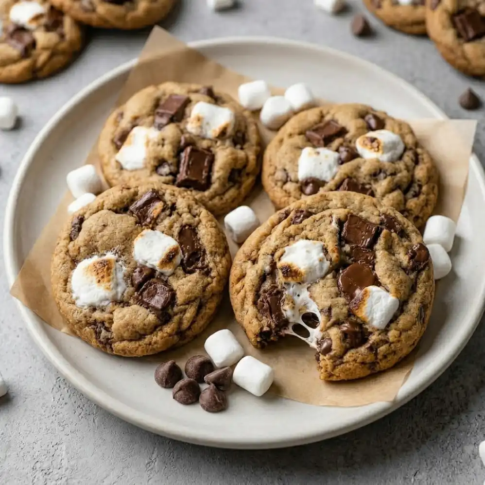 Soft & Chewy S'mores Cookies Recipe